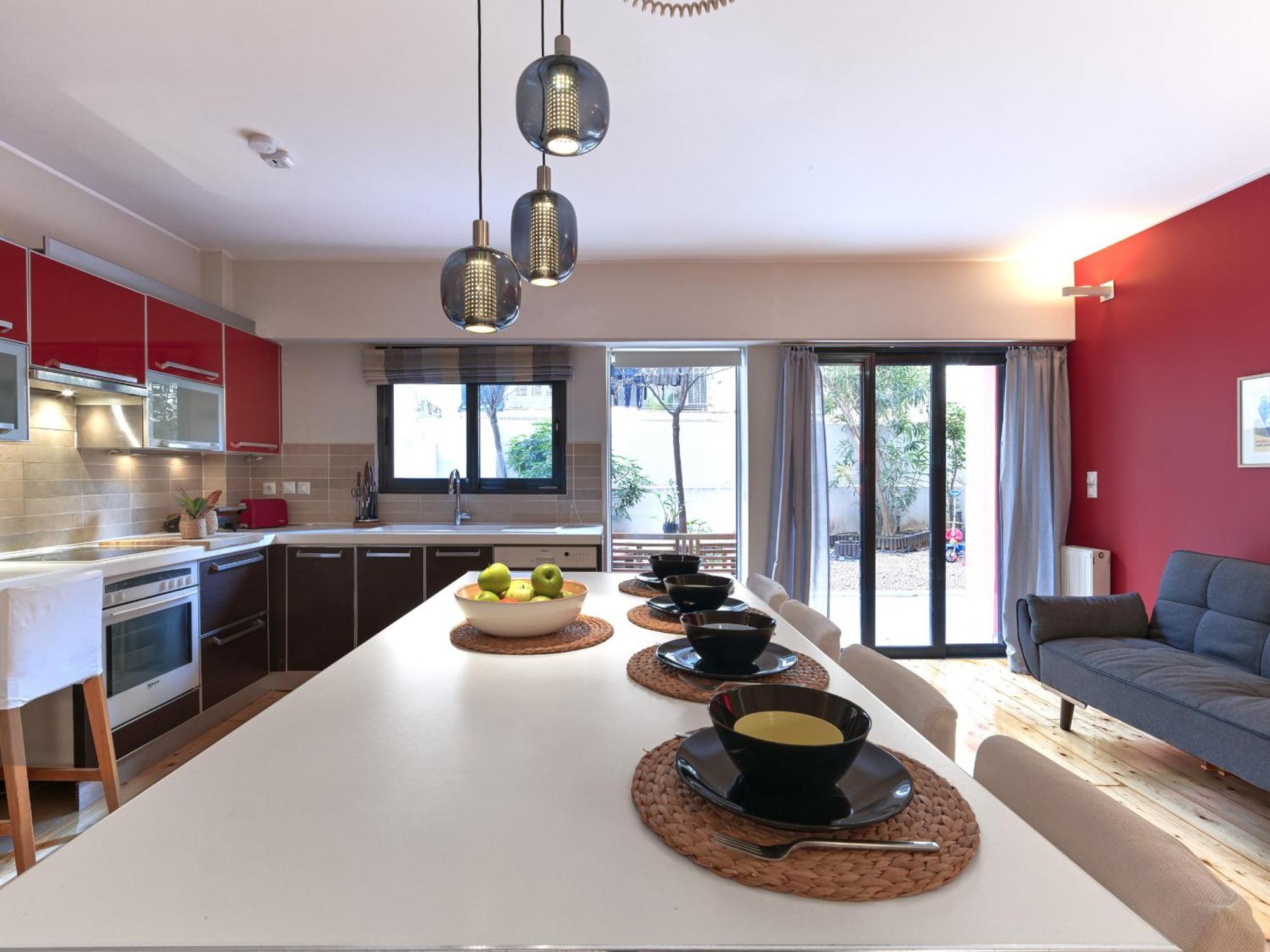אתונה Koukaki Garden Escape Child Friendly Apartment מראה חיצוני תמונה